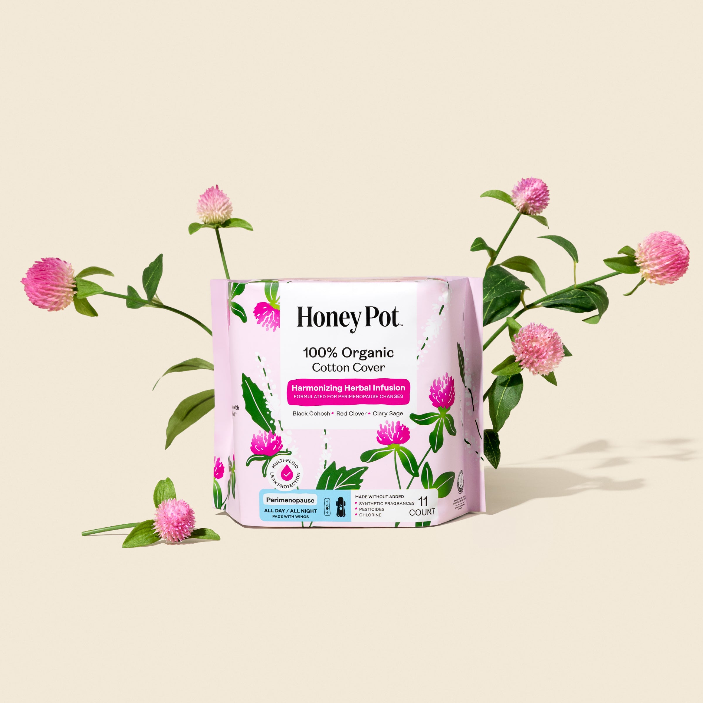 Peri-menopause Harmonizing Herbal Infusion All Day/All Night Pads (6EJK)