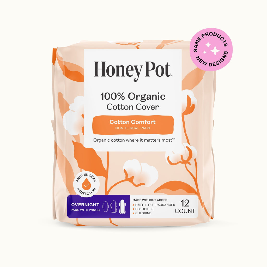 Organic Cotton Comfort Cover Overnight Pads (C77U)