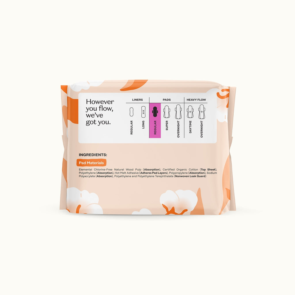 Organic Cotton Comfort Cover Regular Pads (K47I)