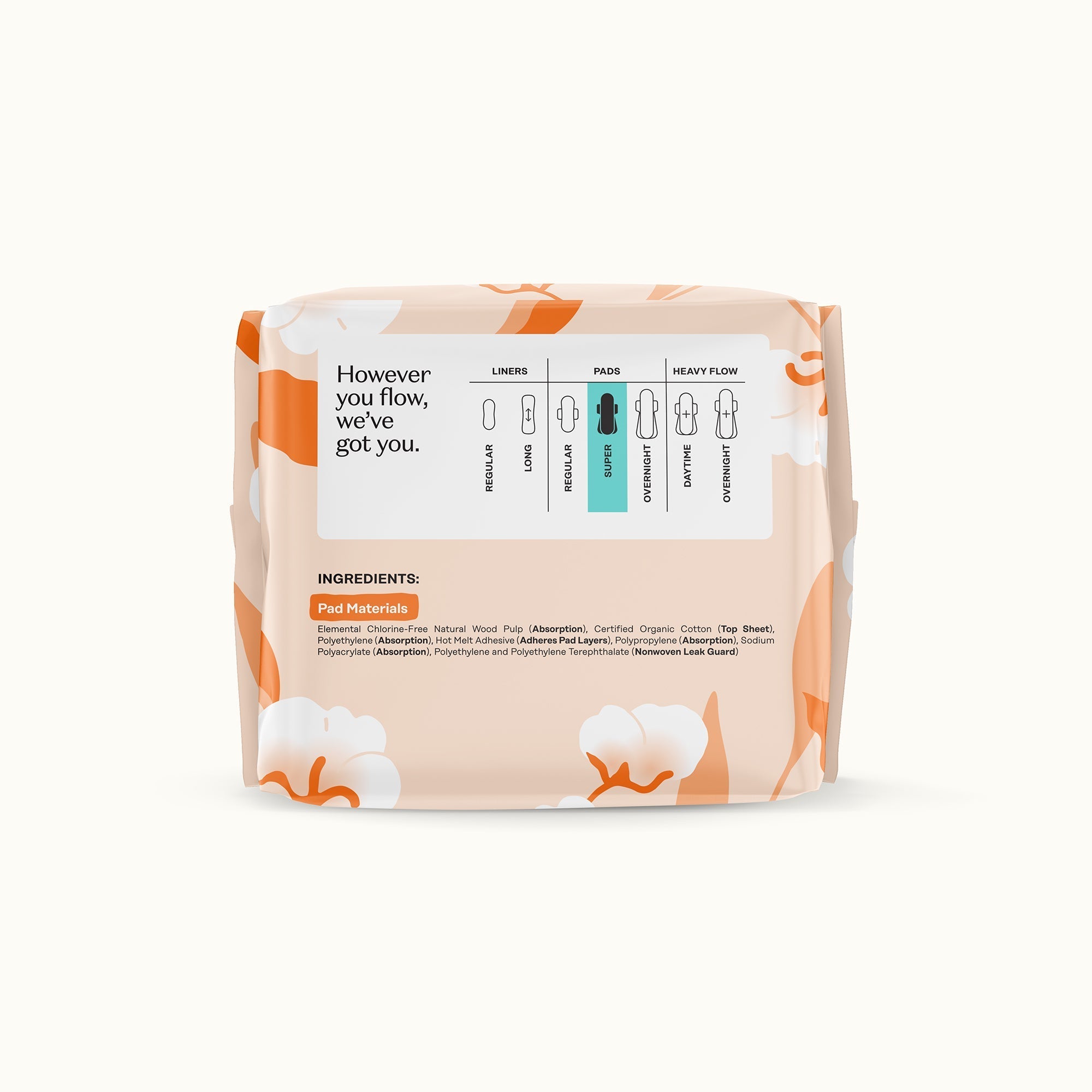Organic Cotton Comfort Cover Super Pads (OQI6)