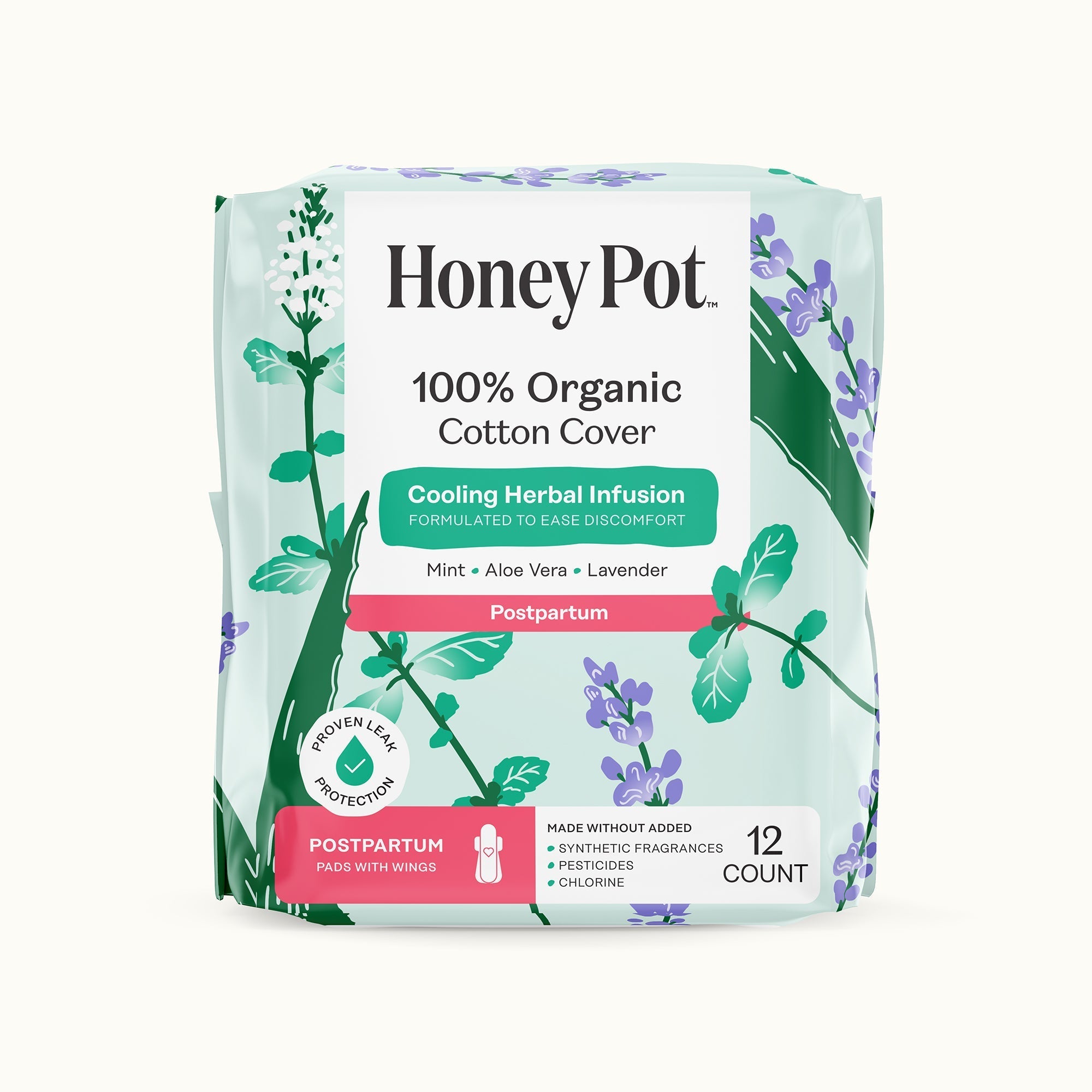 Organic Cotton Cover Post-Partum Pads (6N1O)