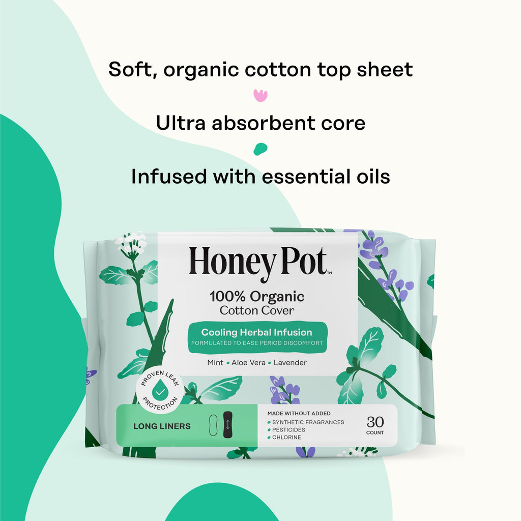 Organic Cotton Cooling Herbal Infusion Long Liners (9B2Y)