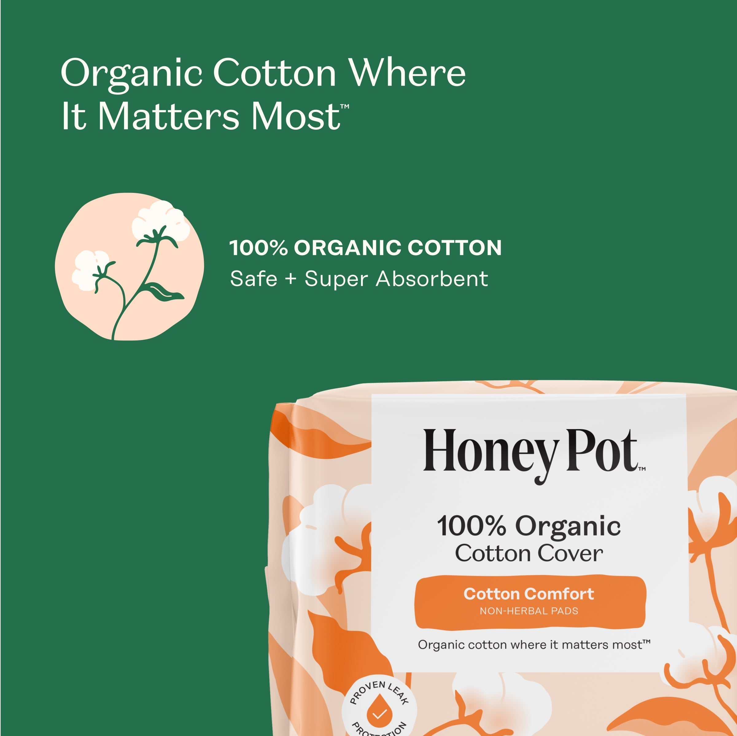 Organic Cotton Comfort Cover Super Pads (OQI6)