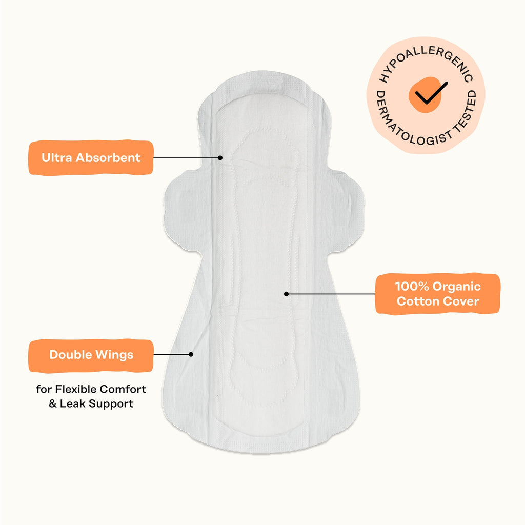 Organic Cotton Comfort Cover Super Pads (OQI6)