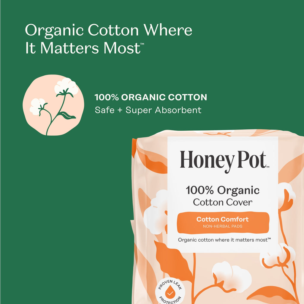 Organic Cotton Comfort Cover Overnight Pads (C77U)