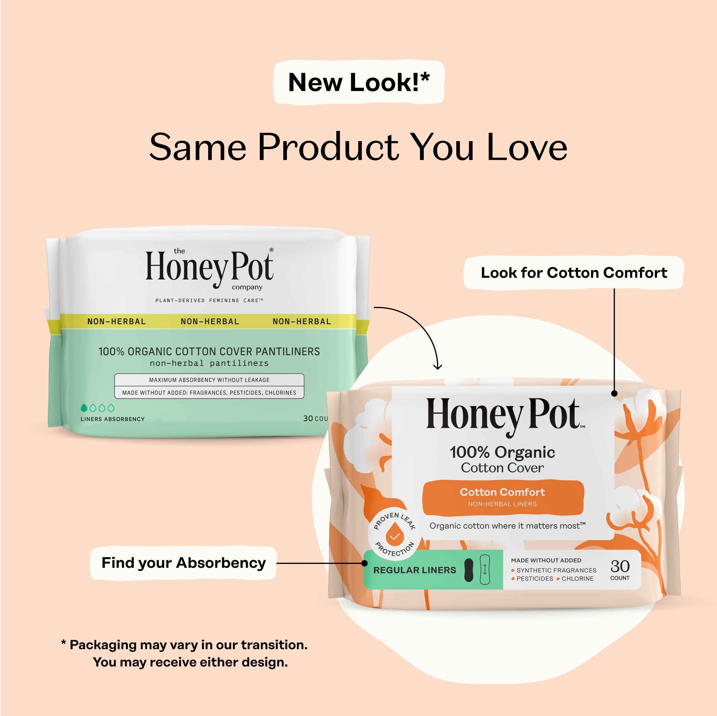 Organic Cotton Comfort Cover Regular Liners (AICO)