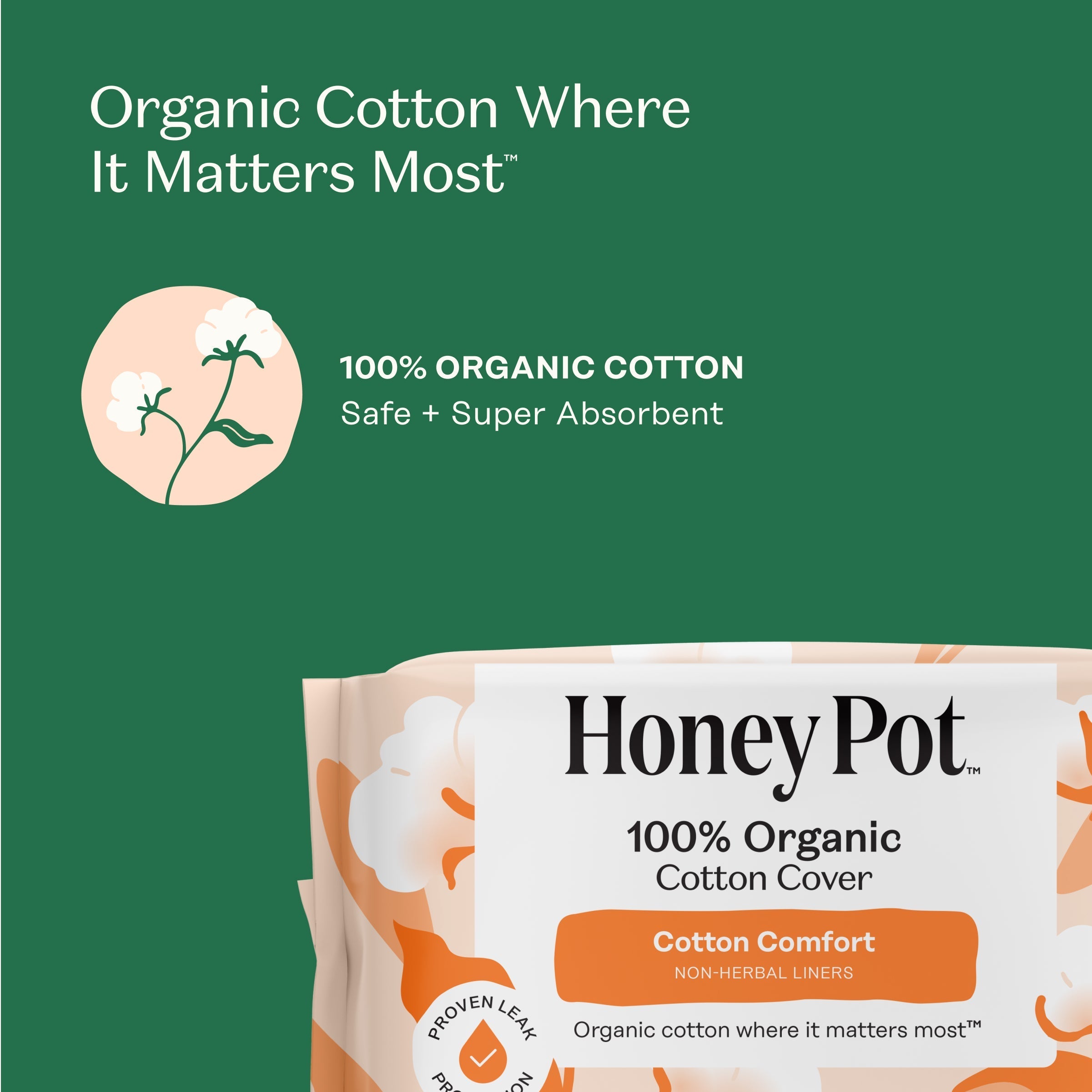 Organic Cotton Comfort Cover Regular Liners (AICO)