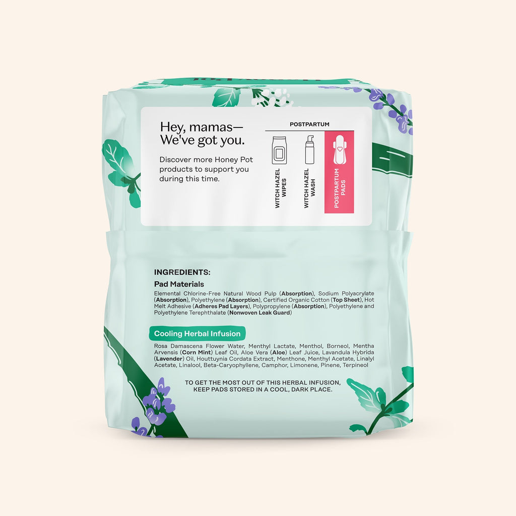 Organic Cotton Cover Post-Partum Pads (6N1O)