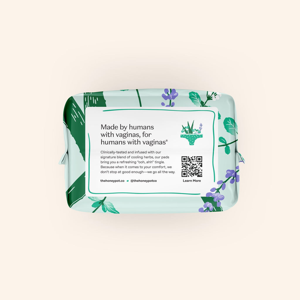 Incontinence Cooling Herbal Infusion 100% Organic Cotton Cover Daytime Pads (8DBD)