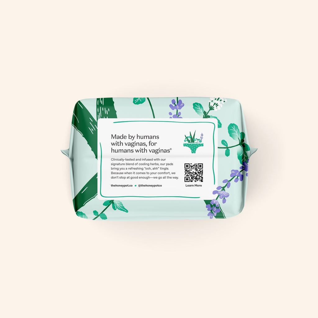 Organic Cotton Cover Cooling Herbal Infusion Regular Pads (XTV9)