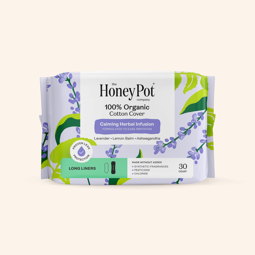 Organic Cotton Cover Calming Herbal Infusion Long Liners (4PLC)