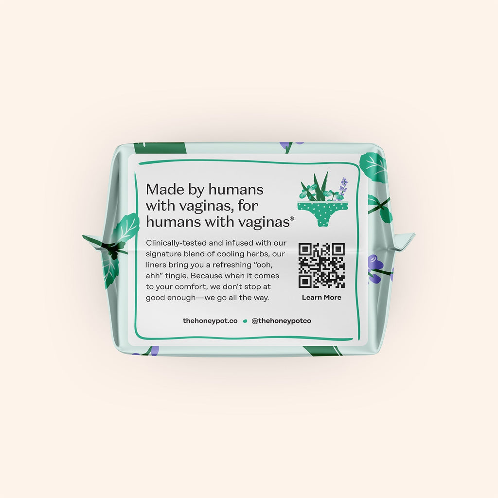 Organic Cotton Cooling Herbal Infusion Regular Liners — Medium Pack (F044)