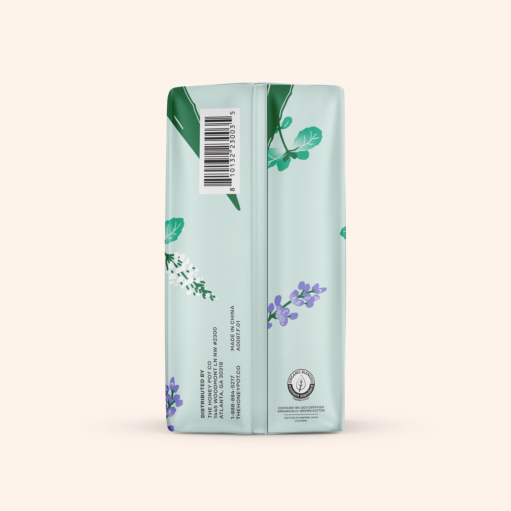 Organic Cotton Cooling Herbal Infusion Regular Liners — Medium Pack (F044)