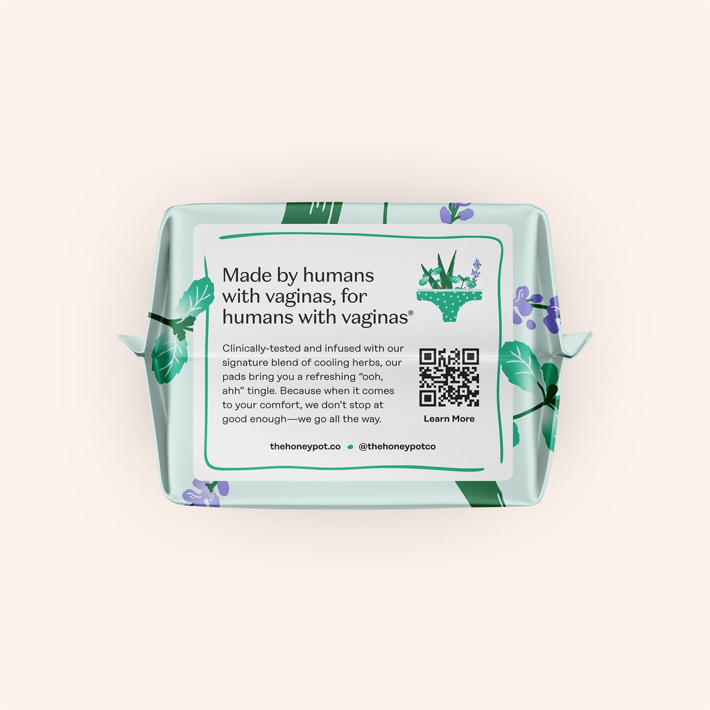 Organic Cotton Cooling Herbal Infusion Regular Pads — Medium Pack (JC4C)