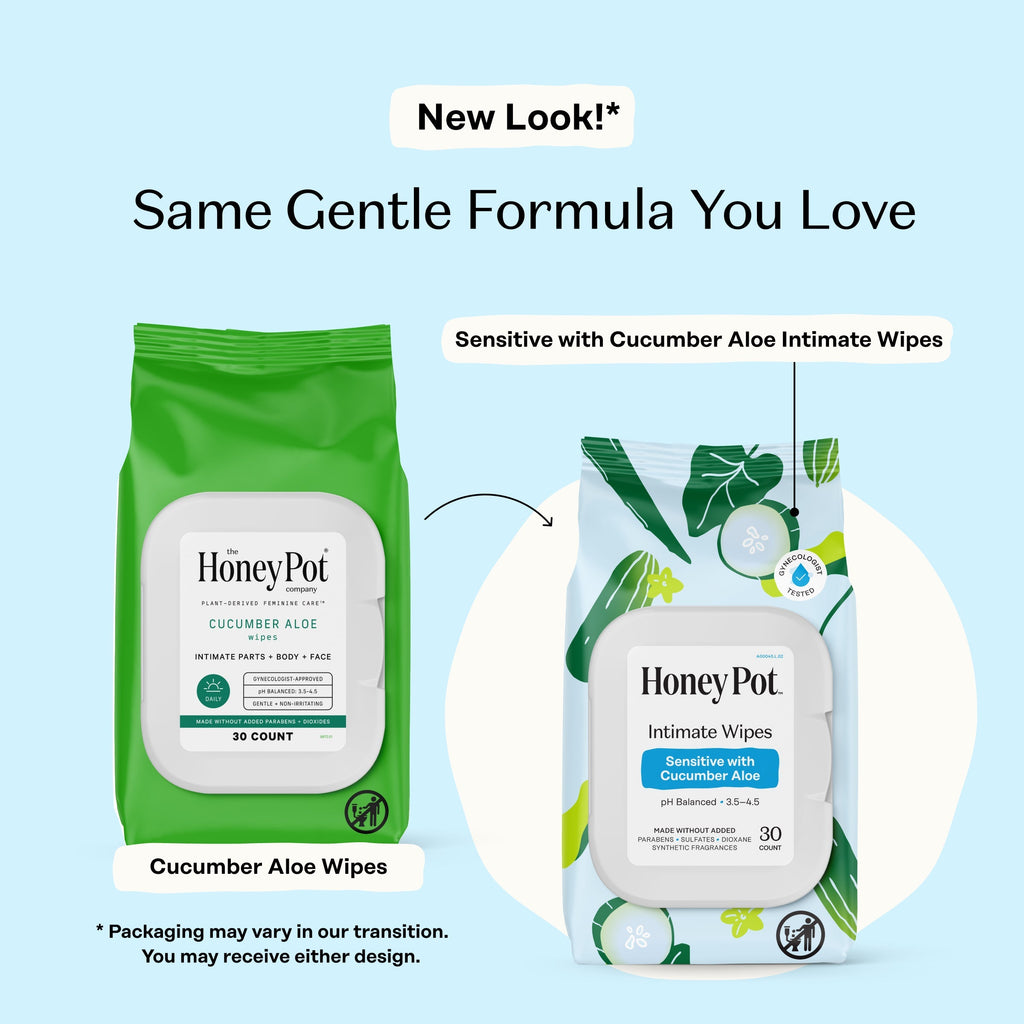 Sensitive with Cucumber Aloe Intimate Wipes (MVEX)