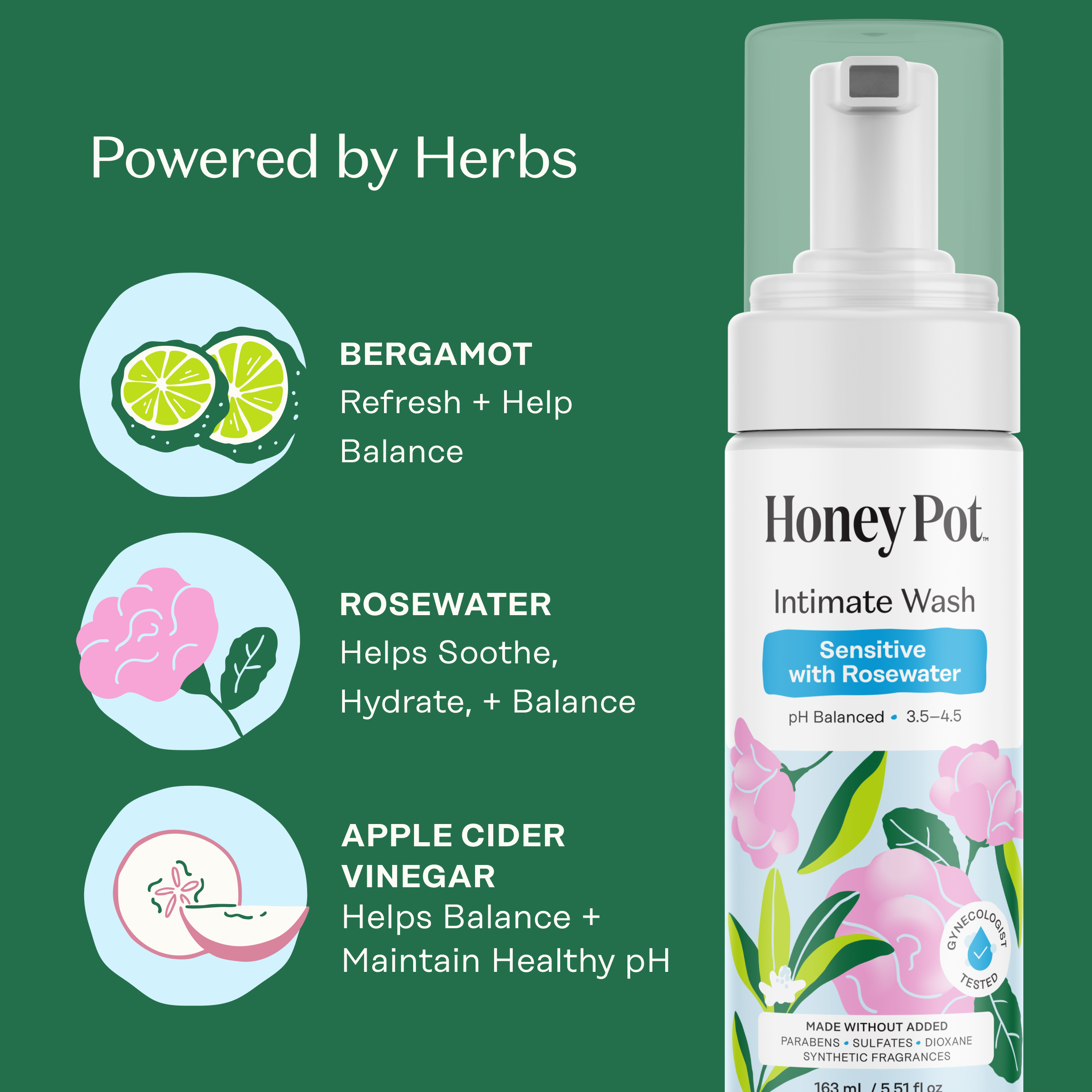 Sensitive with Rosewater Intimate Wash (TMJE)