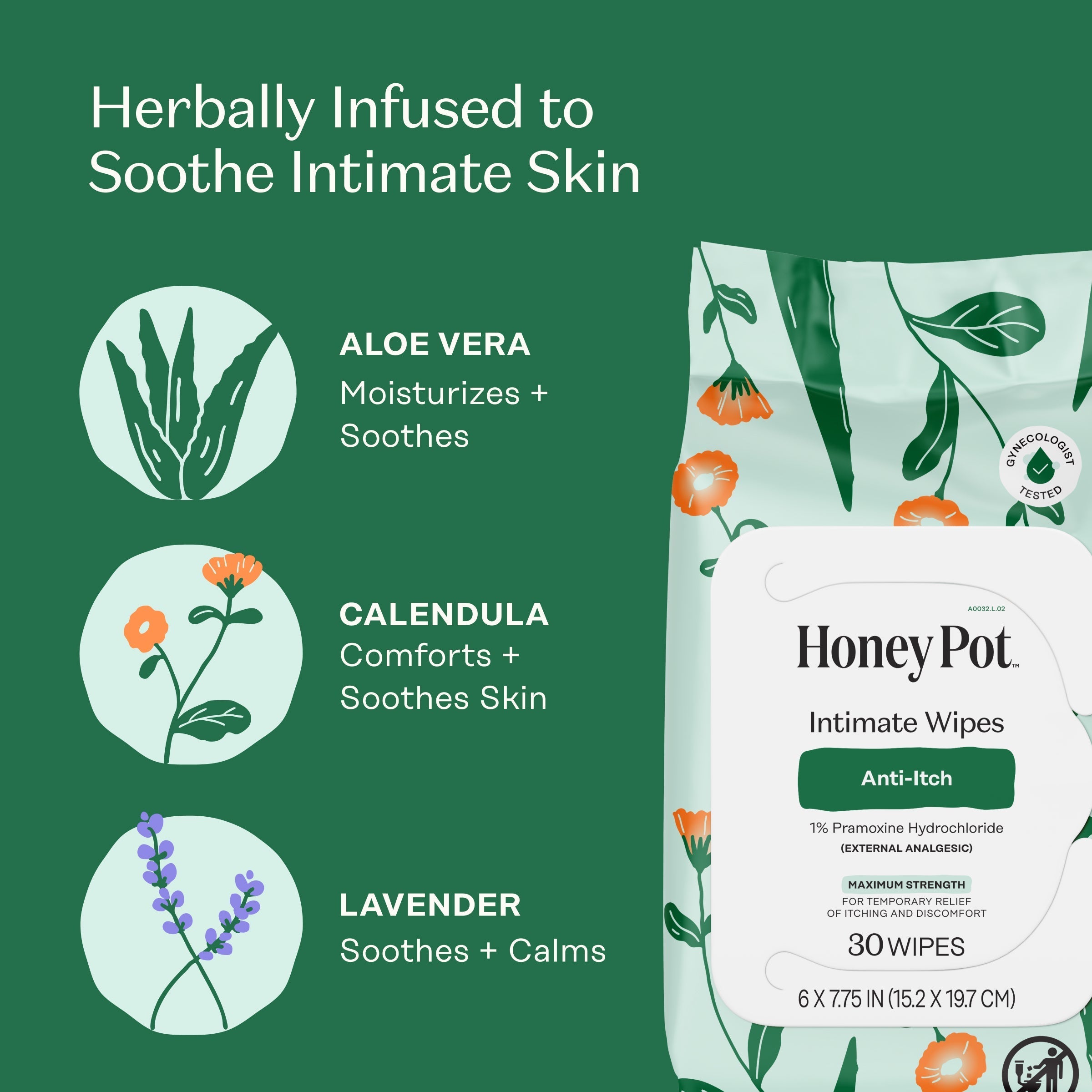 Anti-Itch Intimate Wipes (SLB4)