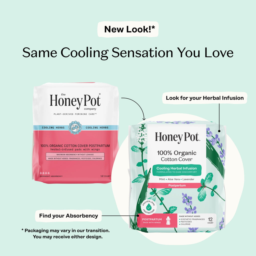 Organic Cotton Cover Post-Partum Pads (6N1O)