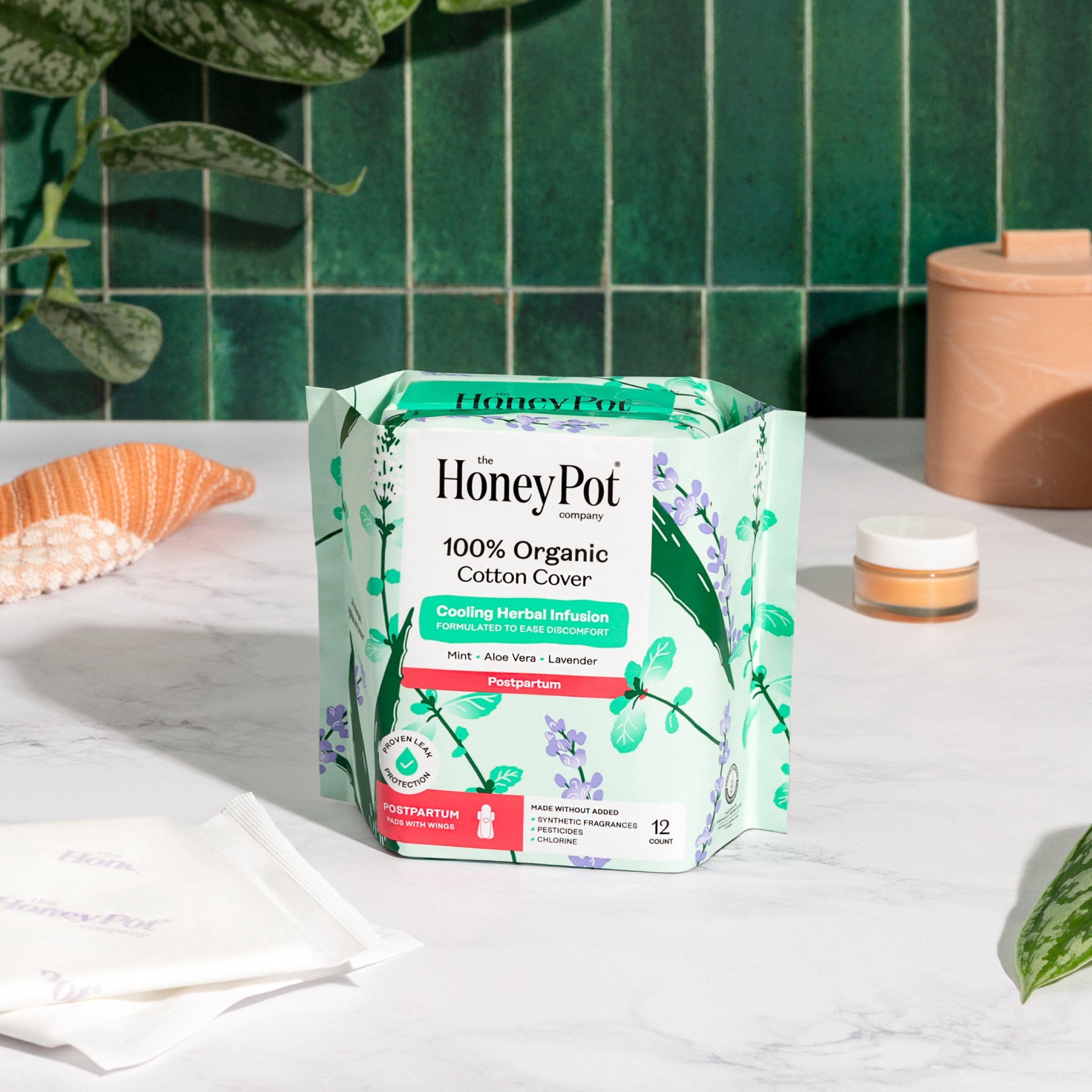 Organic Cotton Cover Post-Partum Pads (6N1O)