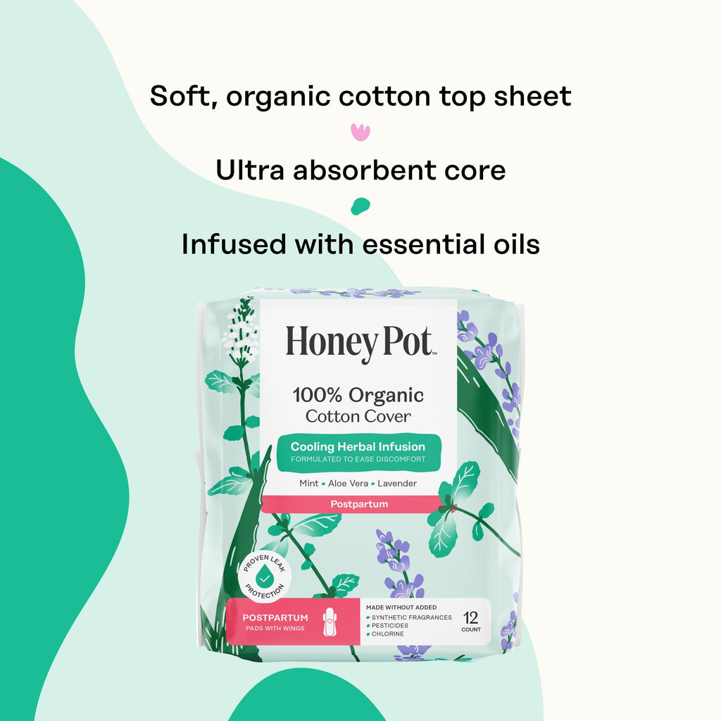 Organic Cotton Cover Post-Partum Pads (6N1O)