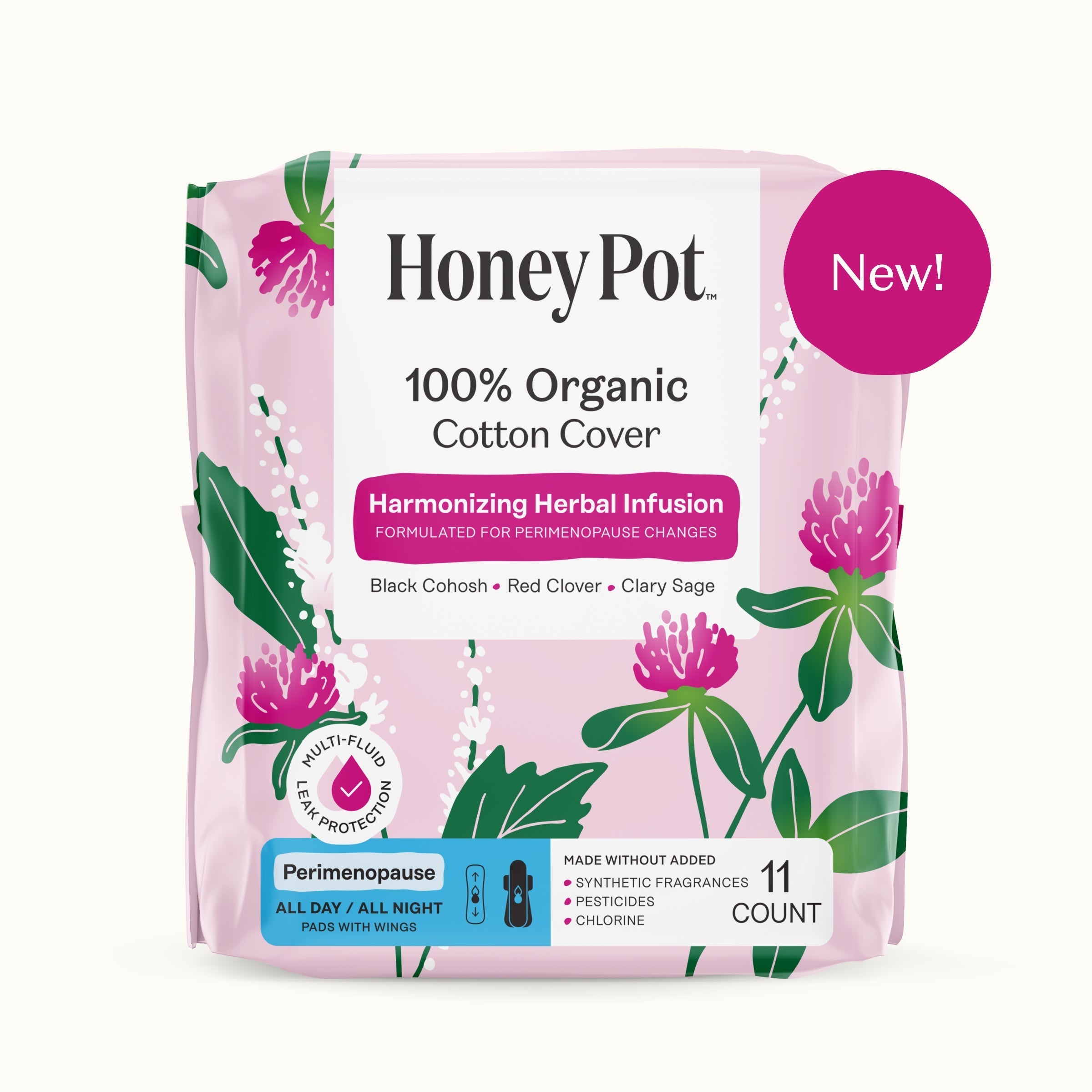 Peri-menopause Harmonizing Herbal Infusion All Day/All Night Pads (6EJK)