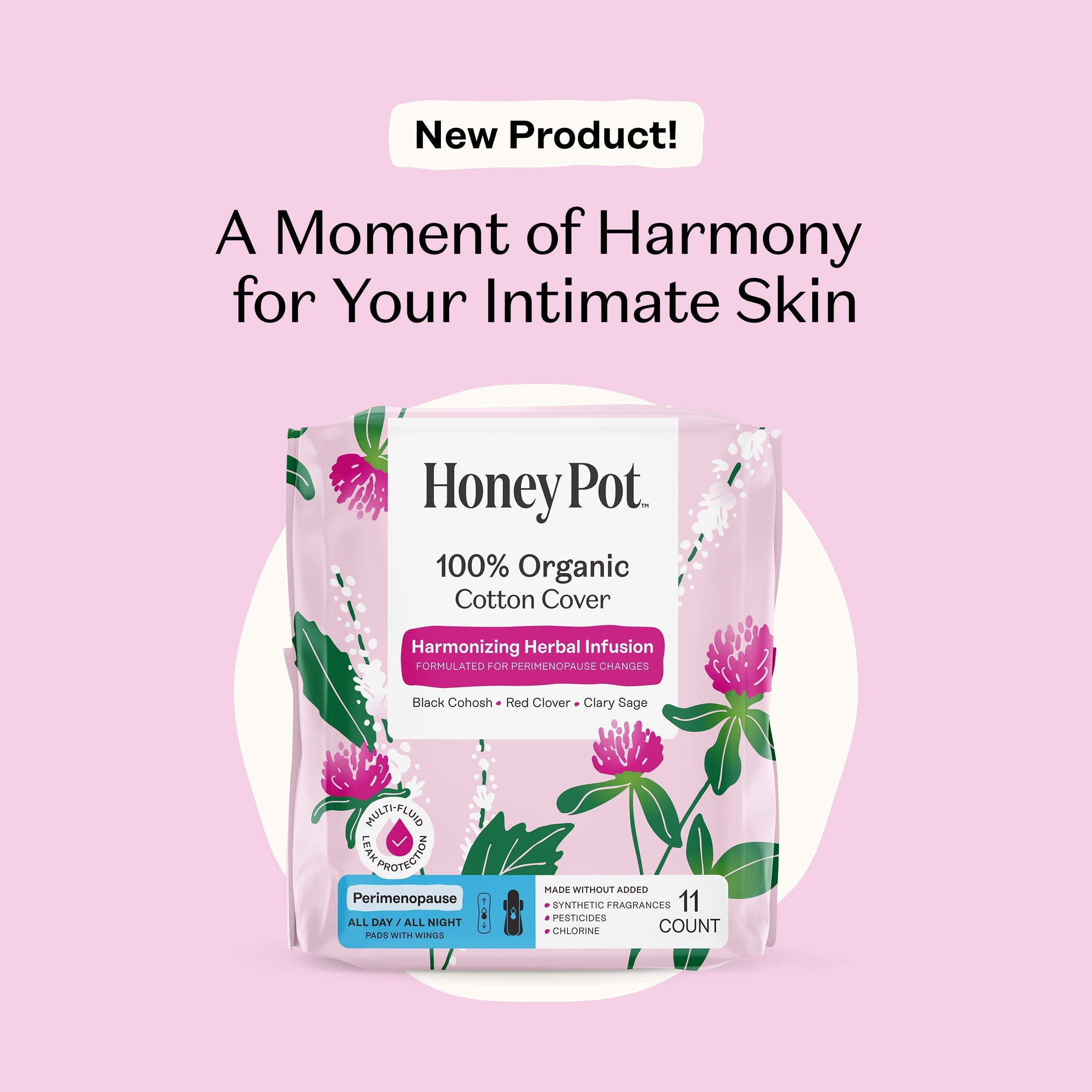 Peri-menopause Harmonizing Herbal Infusion All Day/All Night Pads (6EJK)