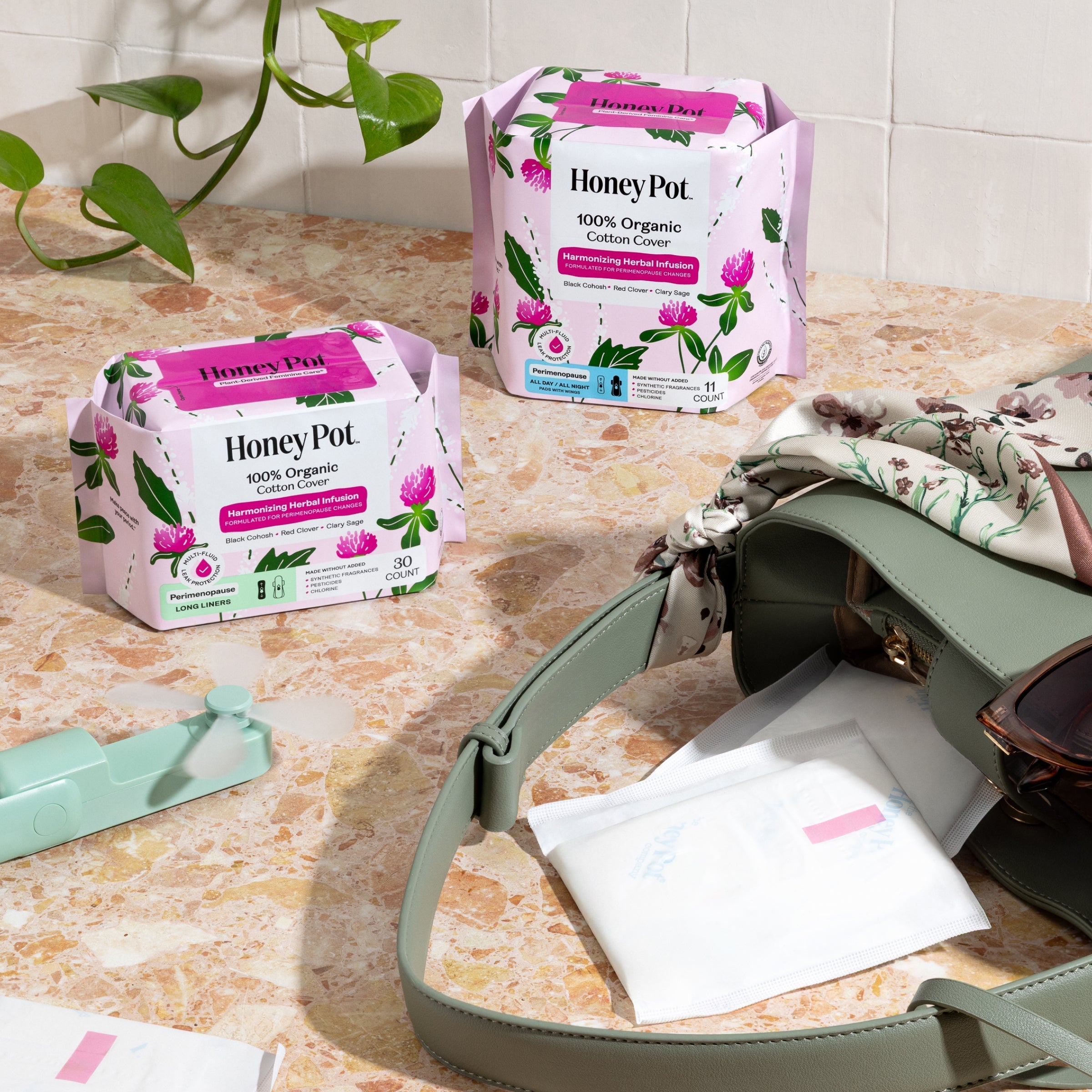 Peri-menopause Harmonizing Herbal Infusion All Day/All Night Pads (6EJK)