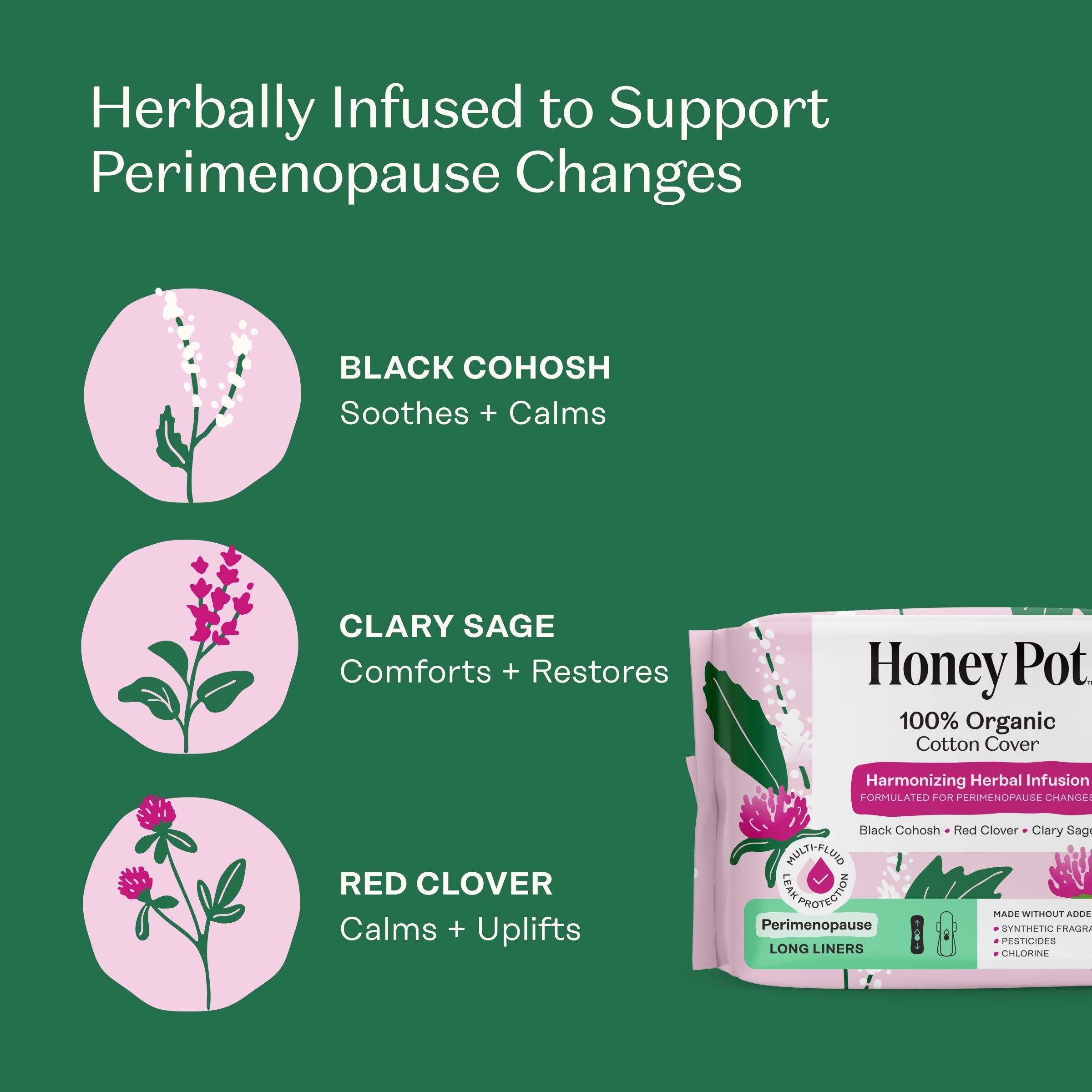 Peri-menopause Harmonizing Herbal Infusion Long Liners (VLCN)