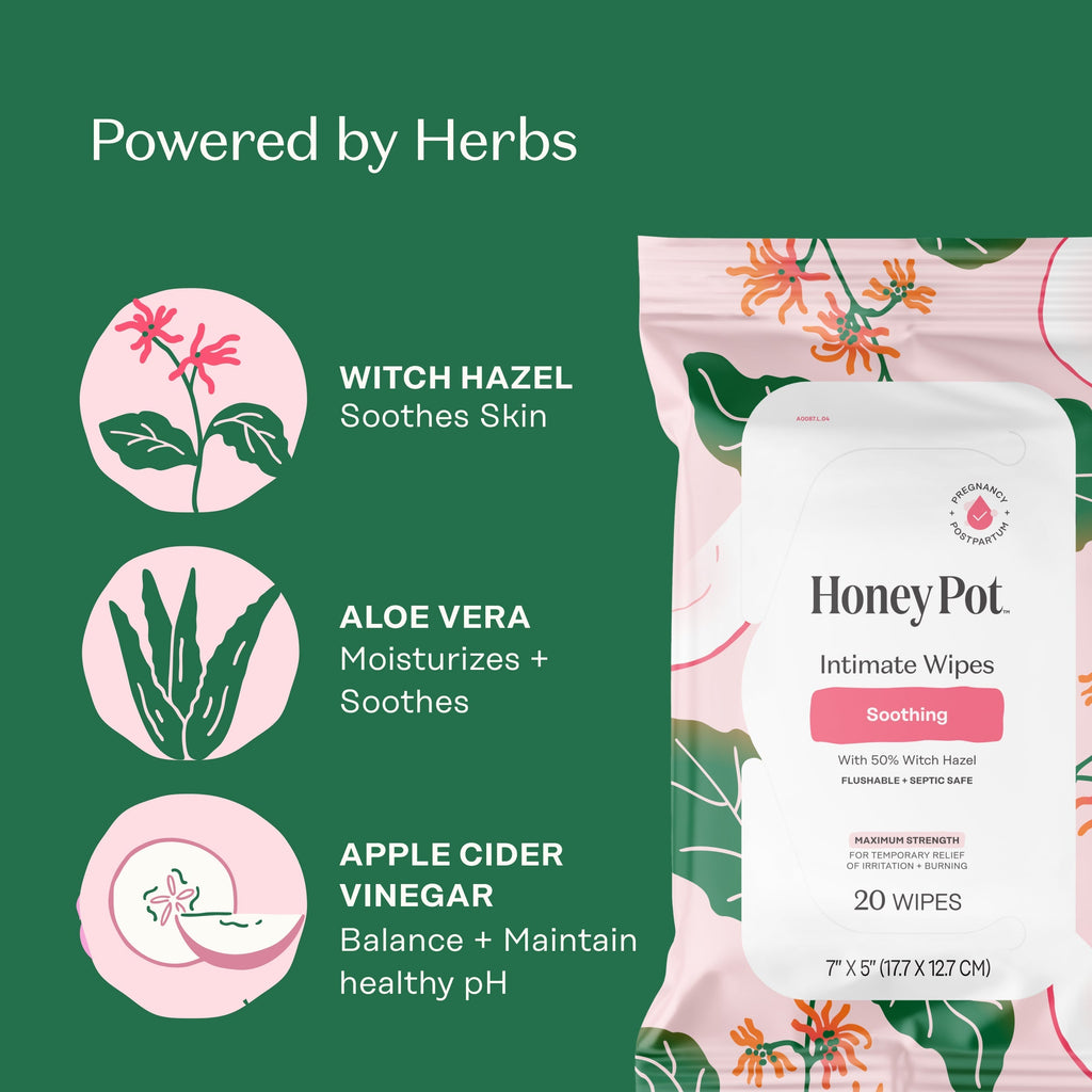 Soothing Witch Hazel Intimate Wipes (VLT3)