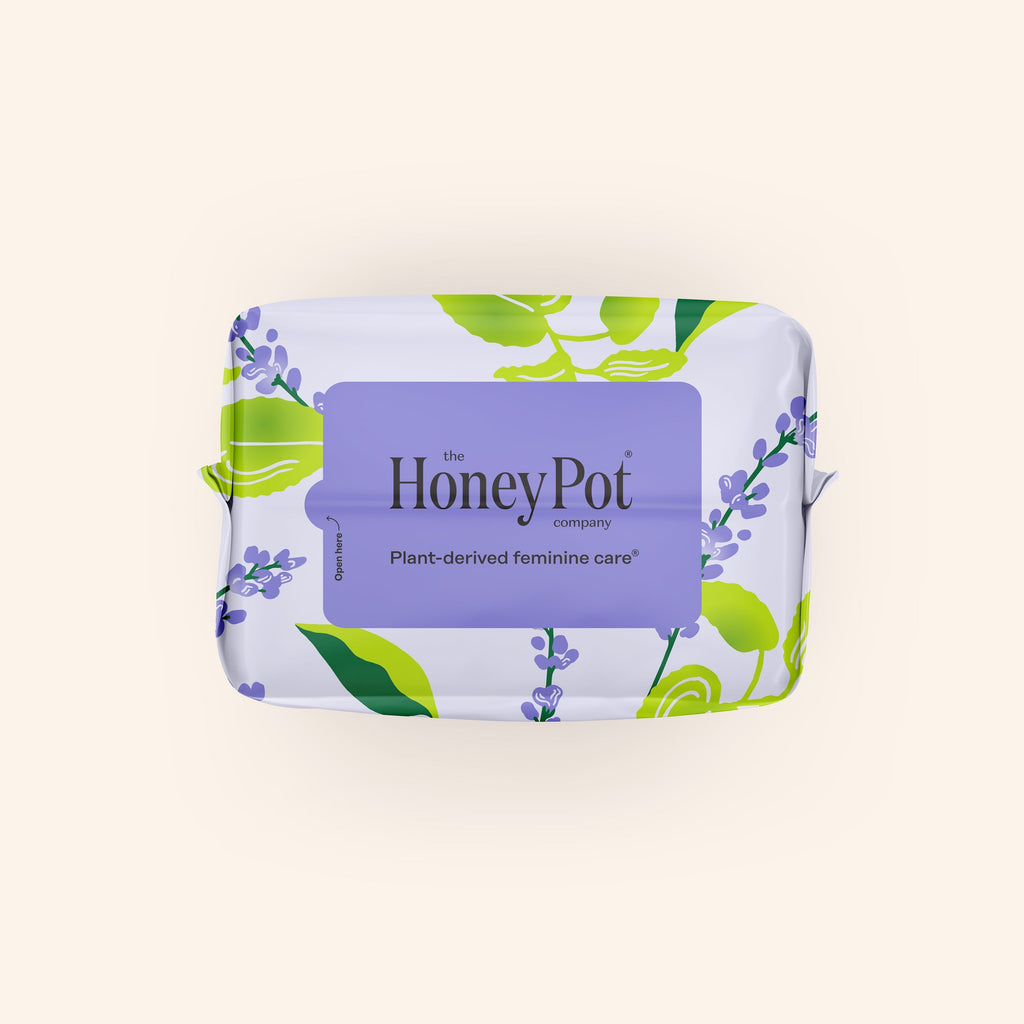 Organic Cotton Cover Calming Herbal Infusion Super Pads With Wings (Q306)
