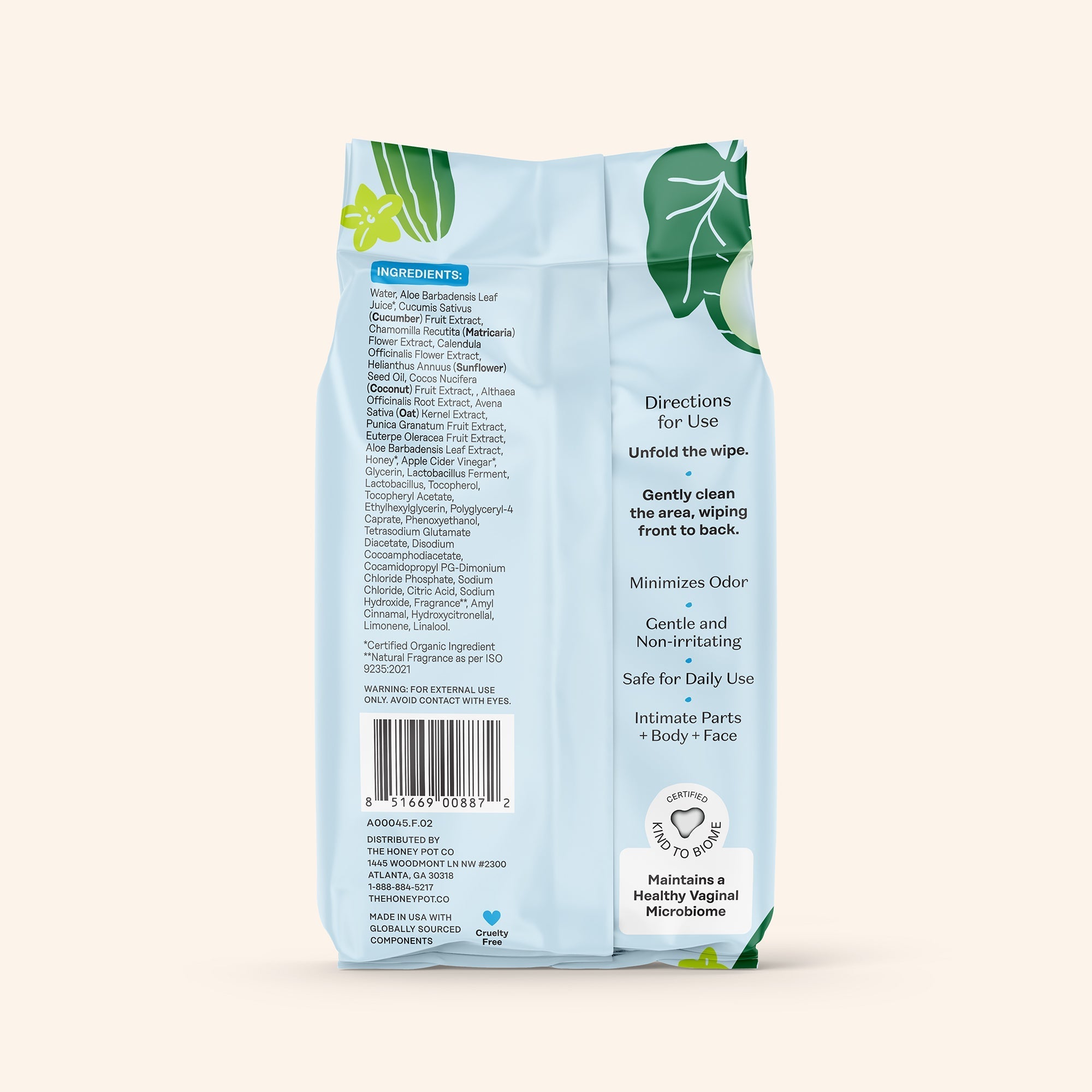 Sensitive with Cucumber Aloe Intimate Wipes (MVEX)